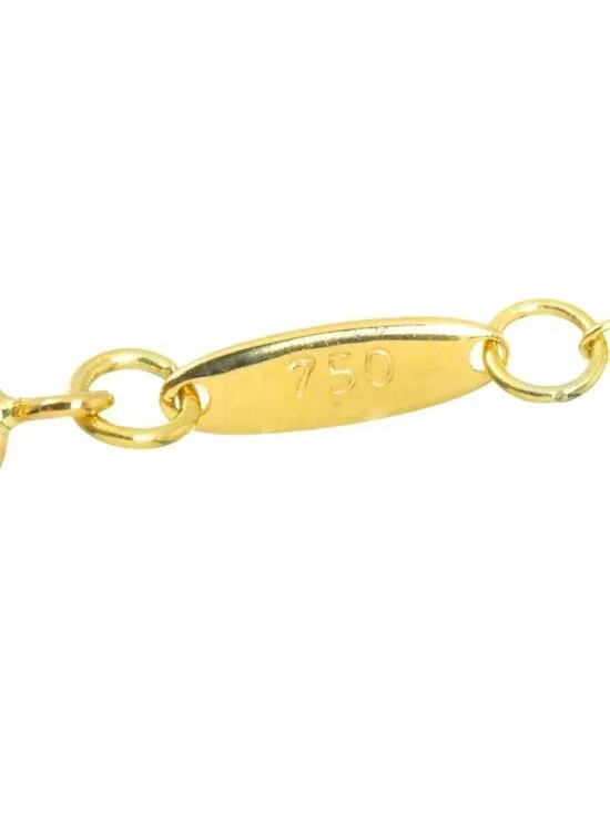 Tiffany & Co Open Heart Width 15.7 mm Necklace 40 cm 18k YG Yellow Gold - Picture 6 of 8